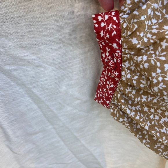 Promesa | Women’s Boho Floral Sleeve Blouse, Size Large - Picture 4 of 9